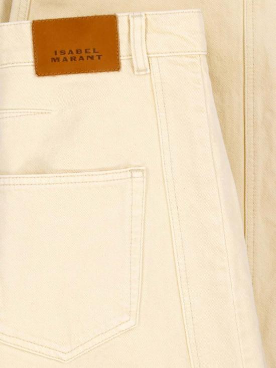 26FW 이자벨마랑 리샤 솔리드 데님 배럴 진 PA0778FA D3H01I90BE Neutrals - ISABEL MARANT