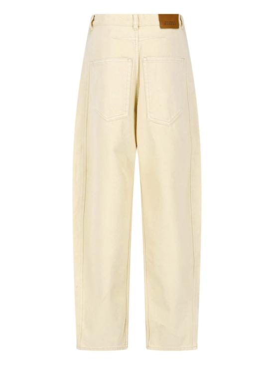 26FW 이자벨마랑 리샤 솔리드 데님 배럴 진 PA0778FA D3H01I90BE Neutrals - ISABEL MARANT