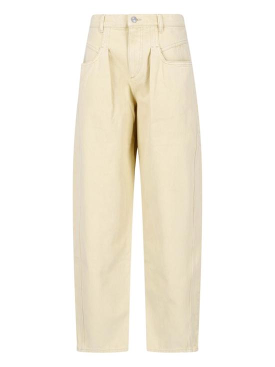 26FW 이자벨마랑 리샤 솔리드 데님 배럴 진 PA0778FA D3H01I90BE Neutrals