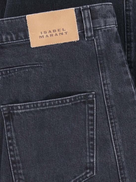 26FW 이자벨마랑 리샤 솔리드 데님 배럴 진 PA0778FA D3H01I02FK Black - ISABEL MARANT