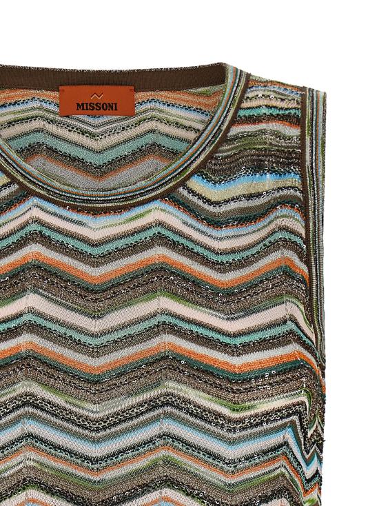 26FW 미소니 탑 DS26WK0HBK01KSSMSPO Multicolor - MISSONI