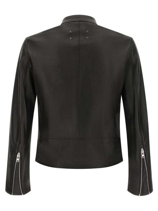 26FW 마르지엘라 가죽 자켓 S50AM0489SY1460900 Black - MAISON MARGIELA