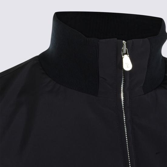 26SS 브루넬로 쿠치넬리 가공 나일론 웨이스트코트 MM4796584 CIR70 BLU GEYSER - BRUNELLO CUCINELLI