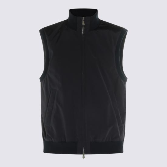 26SS 브루넬로 쿠치넬리 가공 나일론 웨이스트코트 MM4796584 CIR70 BLU GEYSER