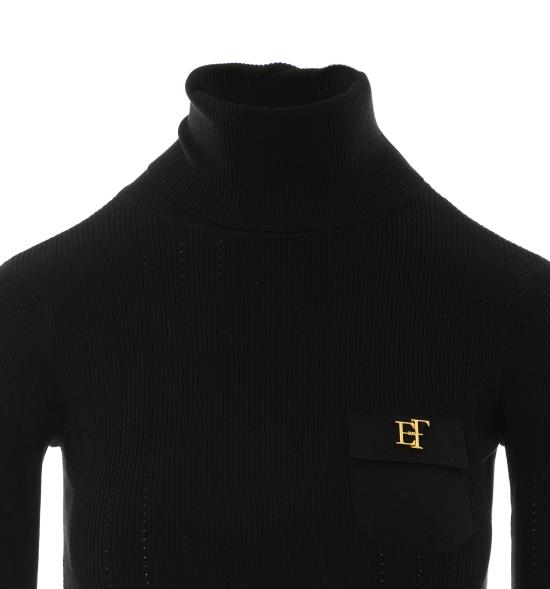 26FW 엘리자베타프랜치 스웨터 MK05B66E2 110 Black - ELISABETTA FRANCHI