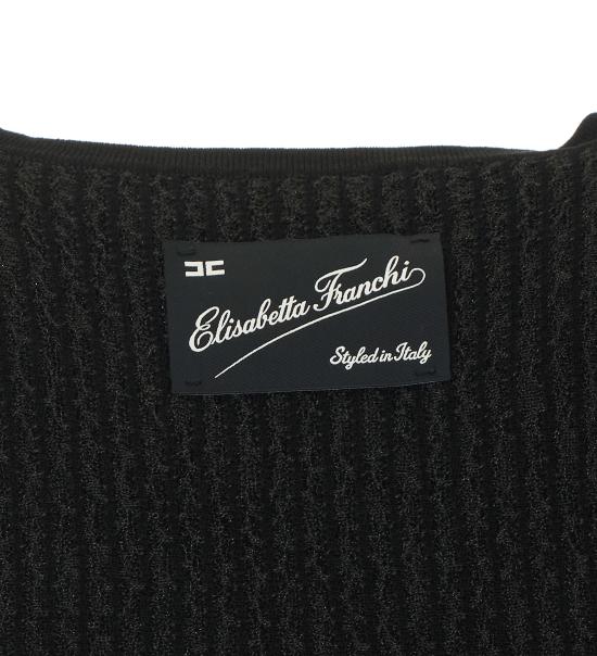 26FW 엘리자베타프랜치 긴팔 티셔츠 TK01S66E2 110 BLACK - ELISABETTA FRANCHI