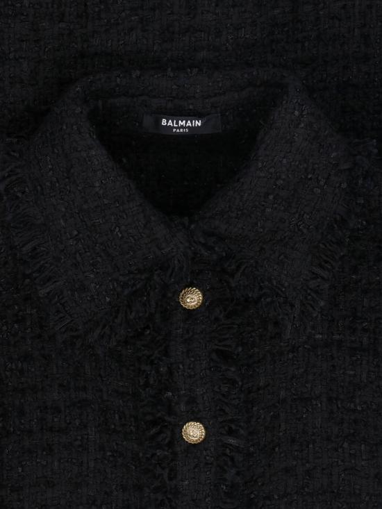 26FW 발망 셔츠 HF1HD005XM07 0PA Black - BALMAIN