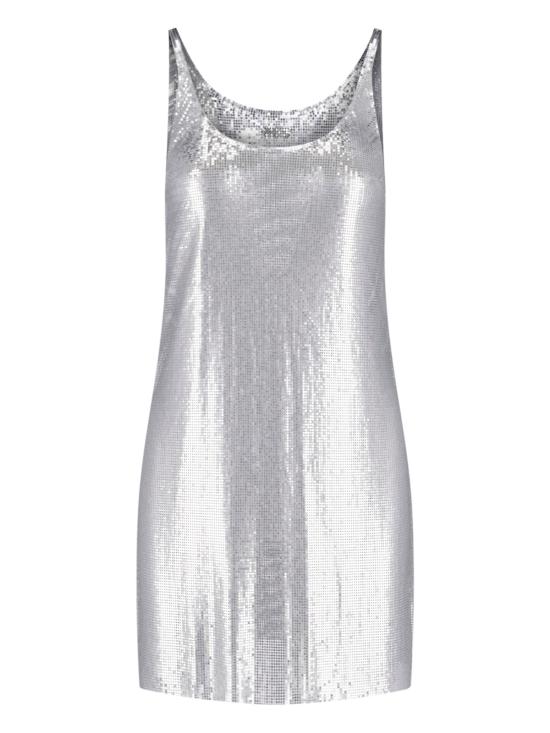 26FW 파코라반 미디 원피스 25PIRO024MH0004 P040 Silver