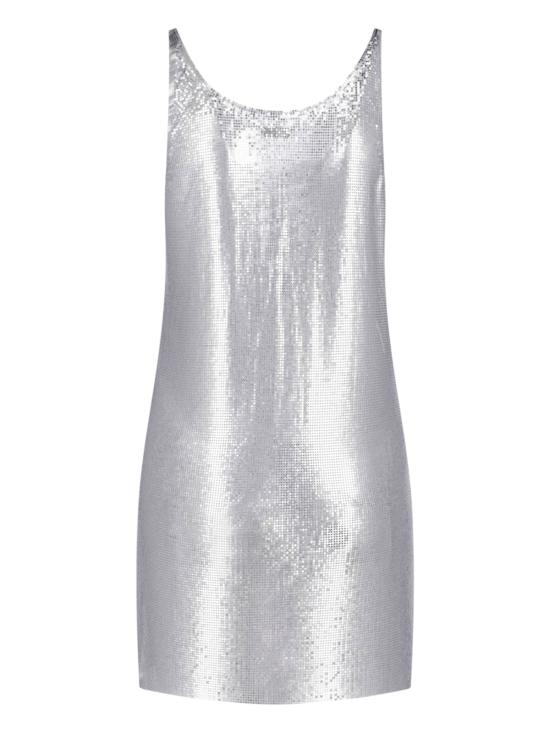 26FW 파코라반 미디 원피스 25PIRO024MH0004 P040 Silver - PACO RABANNE