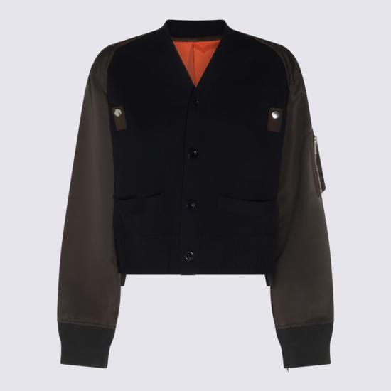 26FW 사카이 스웨터 2608586 233 NAVY KHAKI - SACAI