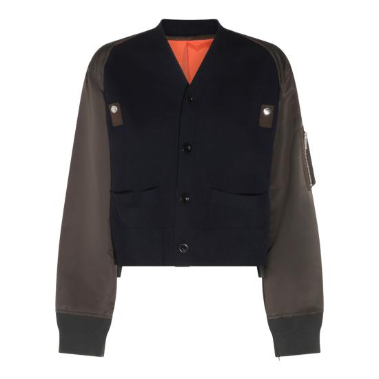26FW 사카이 스웨터 2608586 233 NAVY KHAKI