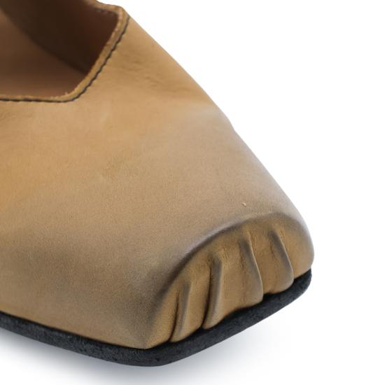 26FW 우마 왕 플랫 슈즈 US9003 UW249 MUSTARD BLACK - UMA WANG