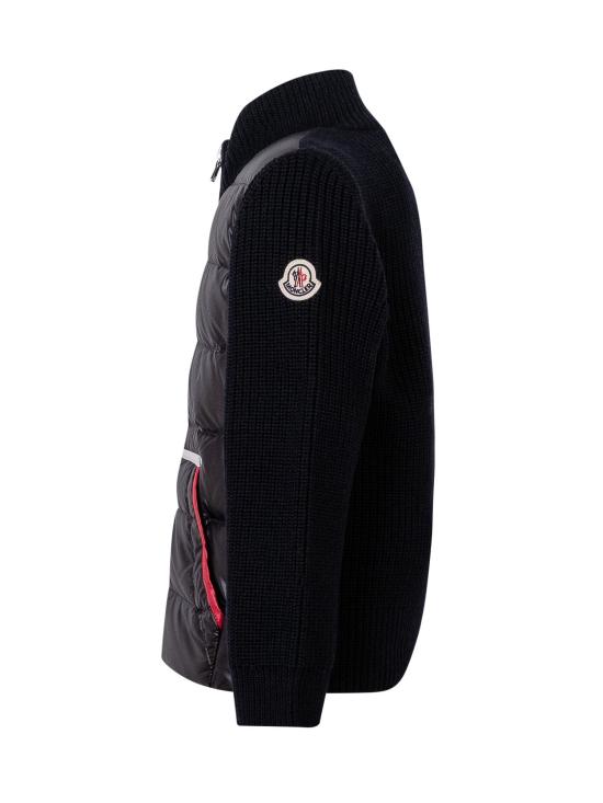 26FW [키즈] 몽클레어 가디건 L29519B00001M1131 742 BLU - MONCLER
