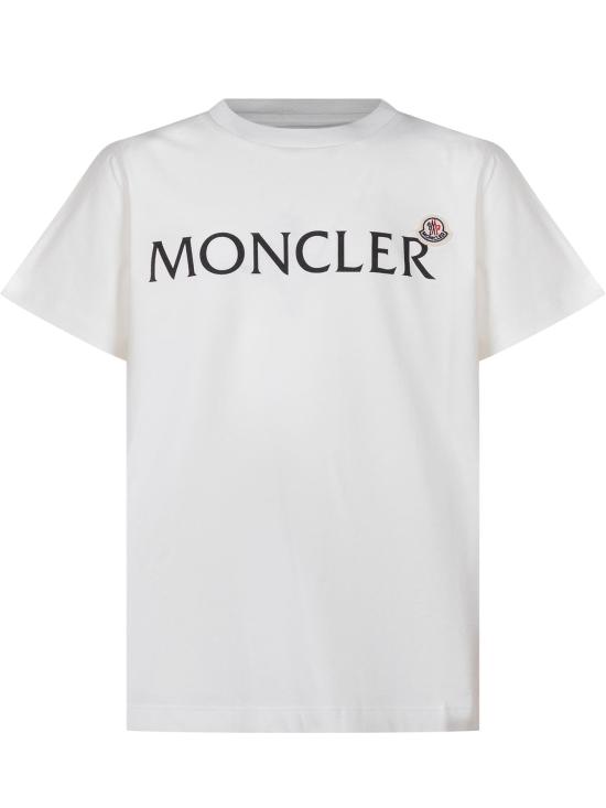 26FW [키즈] 몽클레어 티셔츠 L29548C0001489AFV 034 BIANCO