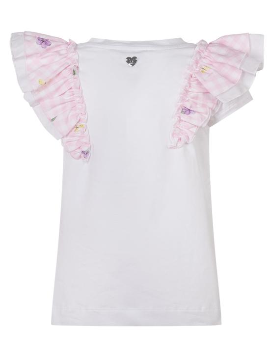 26SS [키즈] 모나리자 티셔츠 11G6047201 9990 BIANCO ROSA FAIRYTALE - MONNALISA