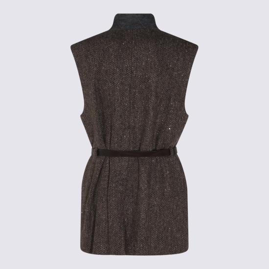26FW 브루넬로 쿠치넬리 수트 자켓 MG5667253 C004 MARRONE NERO - BRUNELLO CUCINELLI