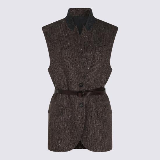 26FW 브루넬로 쿠치넬리 수트 자켓 MG5667253 C004 MARRONE NERO - BRUNELLO CUCINELLI
