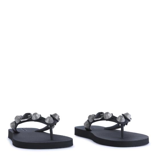 26FW 발렌시아가 플랫 슈즈 784853 W1TA21081 BLACK SILVER - BALENCIAGA