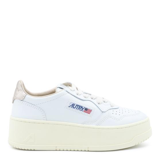 26FW 오트리 메달리스트 플랫폼 스니커즈 PTLW LL27 LEAT WHT FEATHER