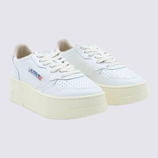 26FW 오트리 메달리스트 플랫폼 스니커즈 PTLW LL27 LEAT WHT FEATHER - AUTRY