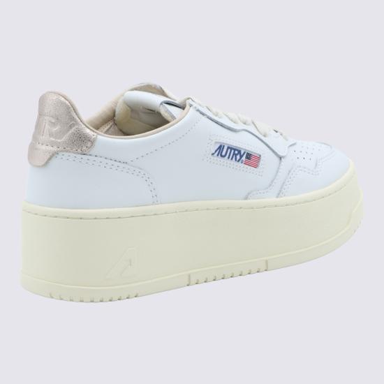 26FW 오트리 메달리스트 플랫폼 스니커즈 PTLW LL27 LEAT WHT FEATHER - AUTRY