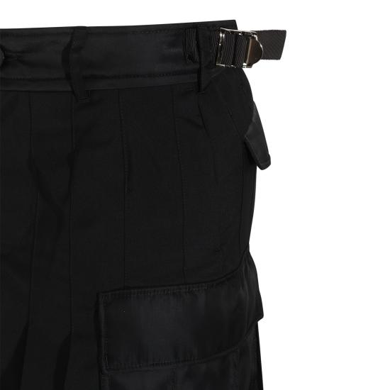 26FW 사카이 미디 스커트 2608569 001 BLACK - SACAI