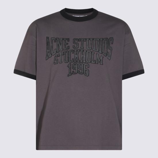 26FW 아크네 스튜디오 에드라 더블 칼리지 탑 AL0559 AVU DARK PURPLE BLACK - ACNE STUDIOS