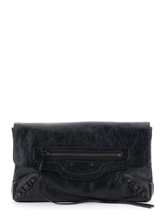 26FW 발렌시아가 르 시티 클러치 8733862ABEK1000 Black