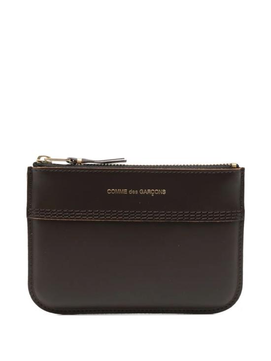 26FW 꼼데가르송 클래식 레더 라인 파우치 SA8100TS BROWN