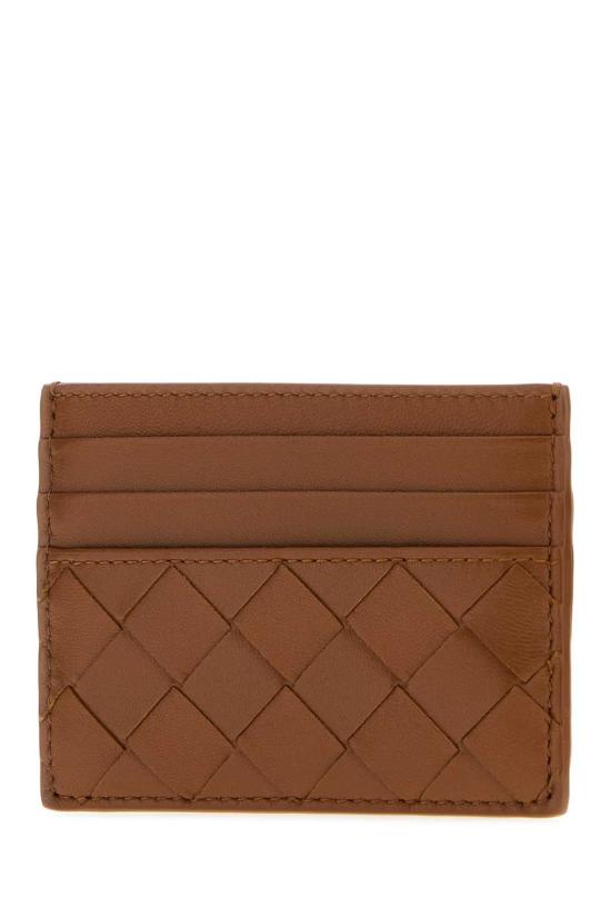 26FW 보테가베네타 인트레치아토 크레딧 카드 케이스 796324VCPP3 2376 TANNIN - BOTTEGA VENETA