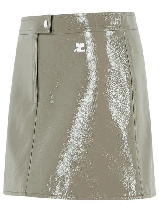 26SS 쿠레쥬 숏 스커트 223CJU001VY0014 1099 Grey - COURREGES