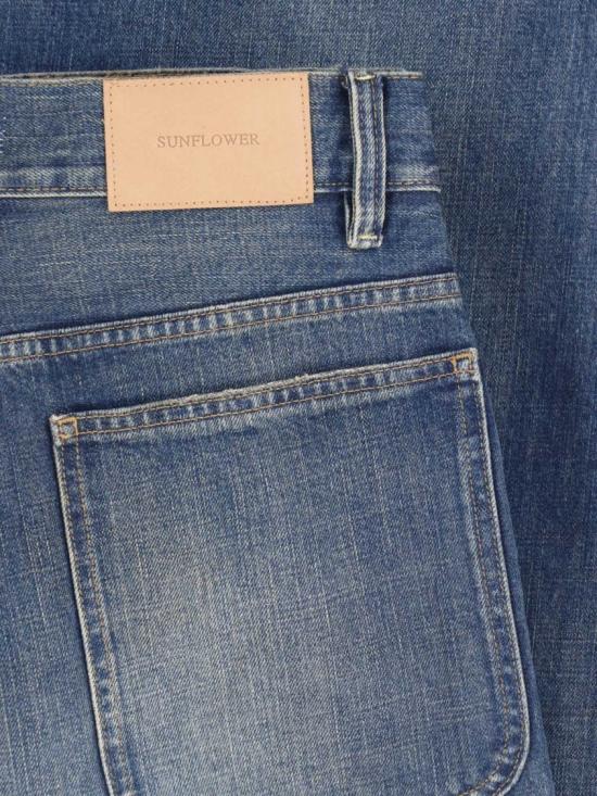 26FW 선플라워 슈퍼 와이드 루즈 데님 팬츠 슈퍼 와이드 루즈 데님 팬츠 5177DEEP VINTAGE Blue - SUNFLOWER