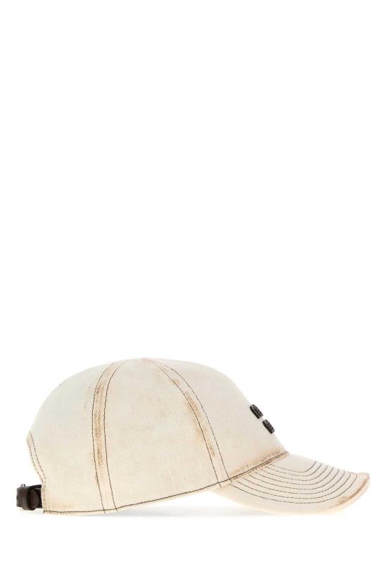 26FW 미우미우 포플린 로고 베이스볼 캡 5HC37M2G84 F0009 White - MIU MIU
