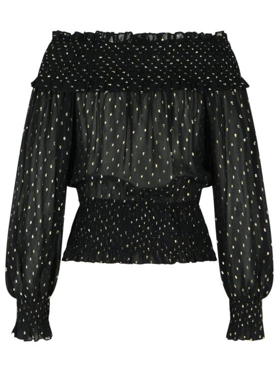 26SS 셀프 포트레이트 블라우스 RS26 156TB B BLACK - SELF PORTRAIT