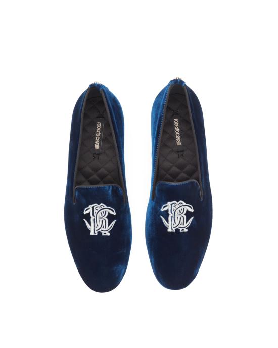 25FW 로베르토 카발리 로퍼 29735 B velluto BLU - ROBERTO CAVALLI