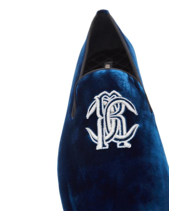 25FW 로베르토 카발리 로퍼 29735 B velluto BLU - ROBERTO CAVALLI