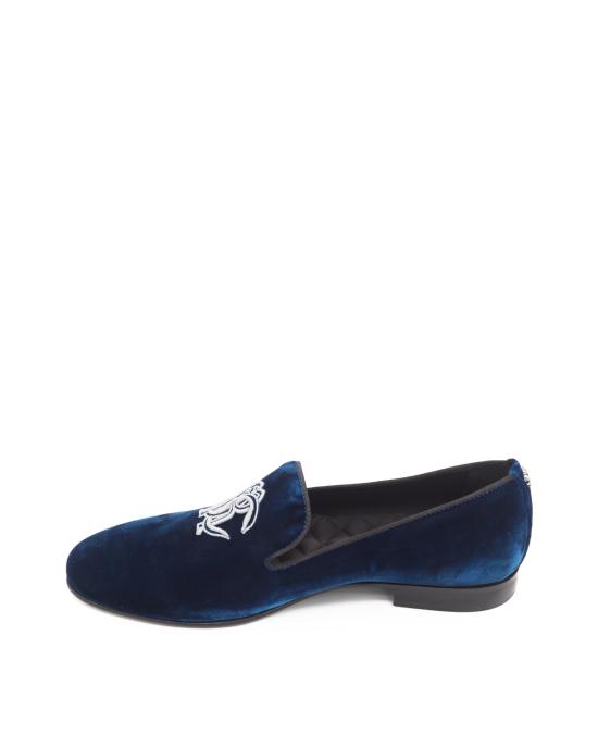 25FW 로베르토 카발리 로퍼 29735 B velluto BLU - ROBERTO CAVALLI