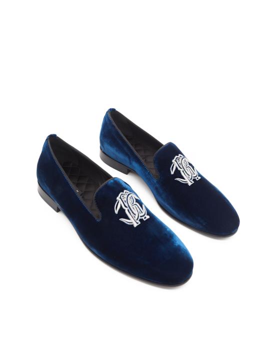 25FW 로베르토 카발리 로퍼 29735 B velluto BLU - ROBERTO CAVALLI