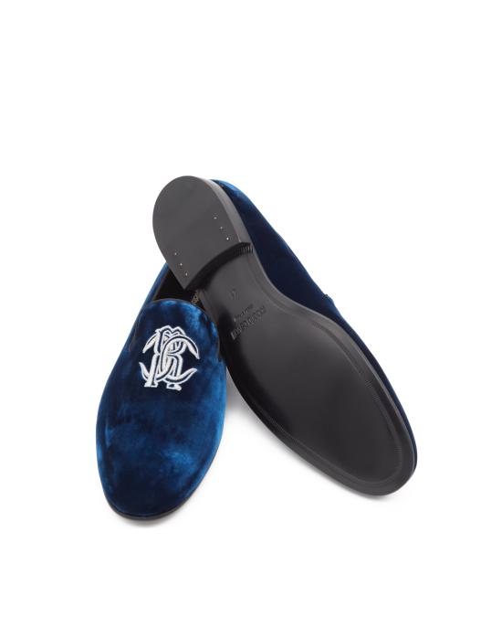 25FW 로베르토 카발리 로퍼 29735 B velluto BLU - ROBERTO CAVALLI