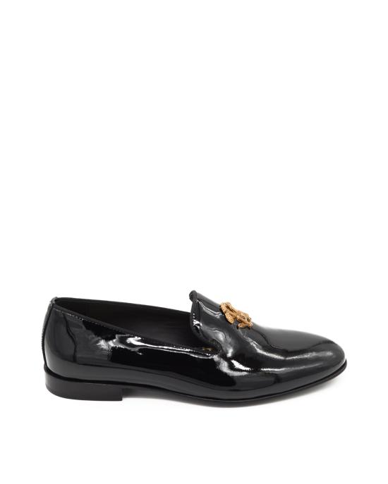 25FW 로베르토 카발리 로퍼 29732 A vernice NERO ORO