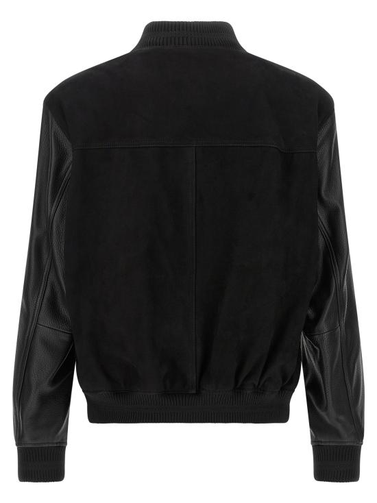 26FW 휴고보스 패딩 가죽 봄버 재킷  재킷 블랙 - HUGO BOSS