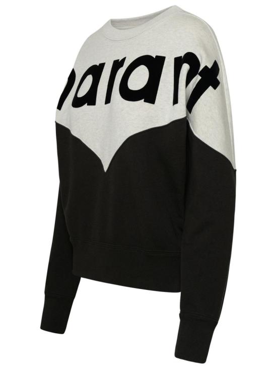  이자벨마랑에뚜왈 휴스턴 투톤 마랑 스웨트셔츠 SW0006FA A1M08E 02FK Black - ISABEL MARANT ETOILE