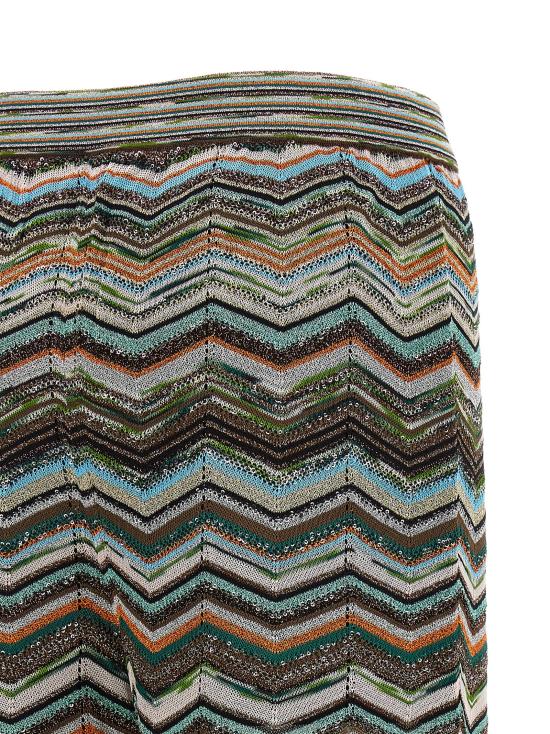 26FW 미소니 스트레이트 팬츠 멀티컬러 팔라초 팬츠 - MISSONI