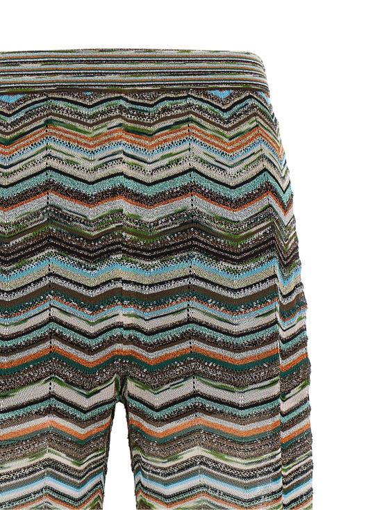 26FW 미소니 스트레이트 팬츠 멀티컬러 팔라초 팬츠 - MISSONI