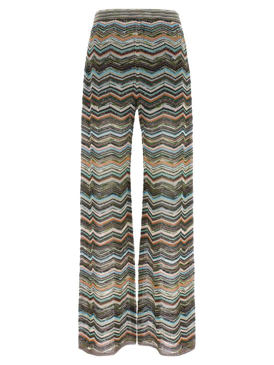 26FW 미소니 스트레이트 팬츠 멀티컬러 팔라초 팬츠 - MISSONI