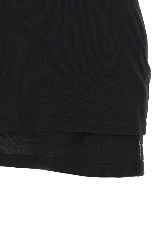 26FW 알렉산더 왕 원피스 트위스트 버스트 레이어드 드레스 블랙 - ALEXANDER WANG