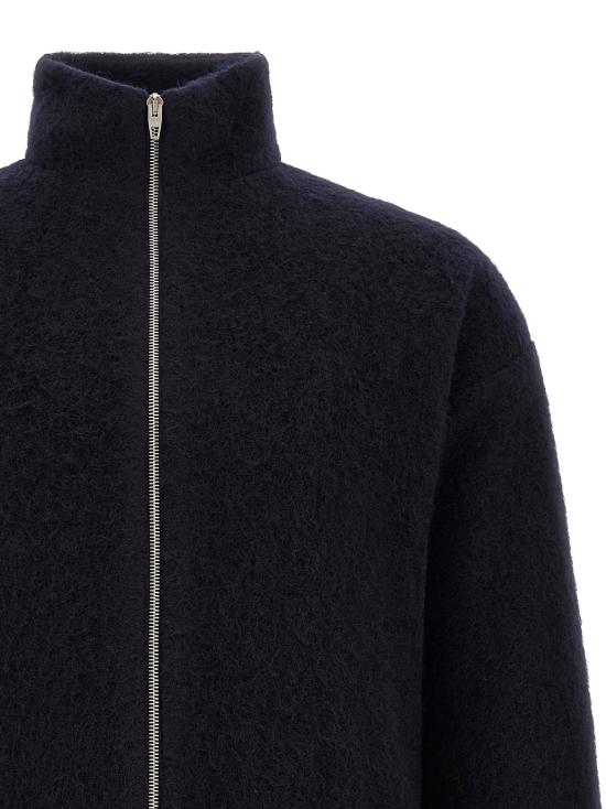 26FW 질샌더 집업 니트 지퍼 달린 스웨트셔츠 (파란색) - JIL SANDER