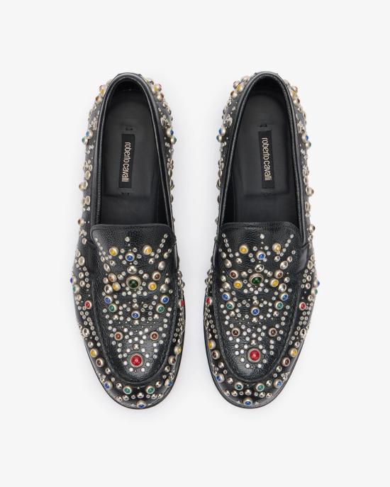 25FW 로베르토 카발리 로퍼 29734 A nero studs NERO MULTI - ROBERTO CAVALLI