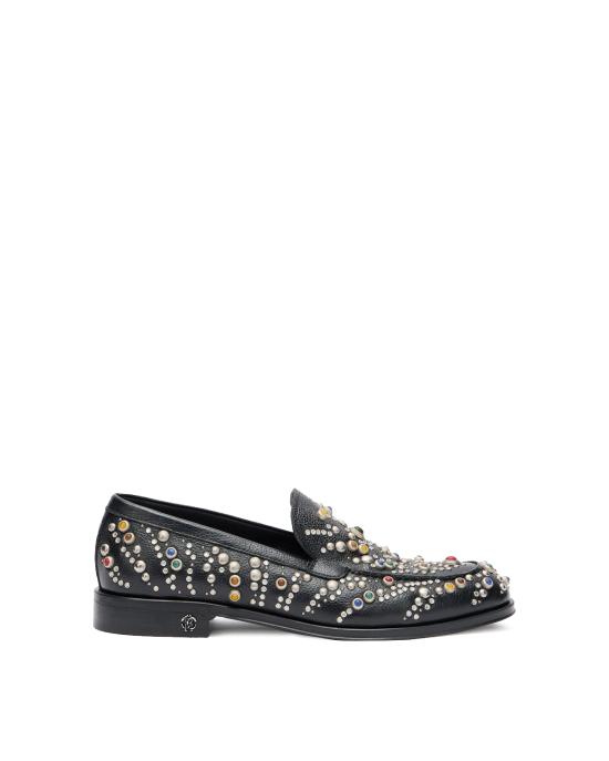 25FW 로베르토 카발리 로퍼 29734 A nero studs NERO MULTI