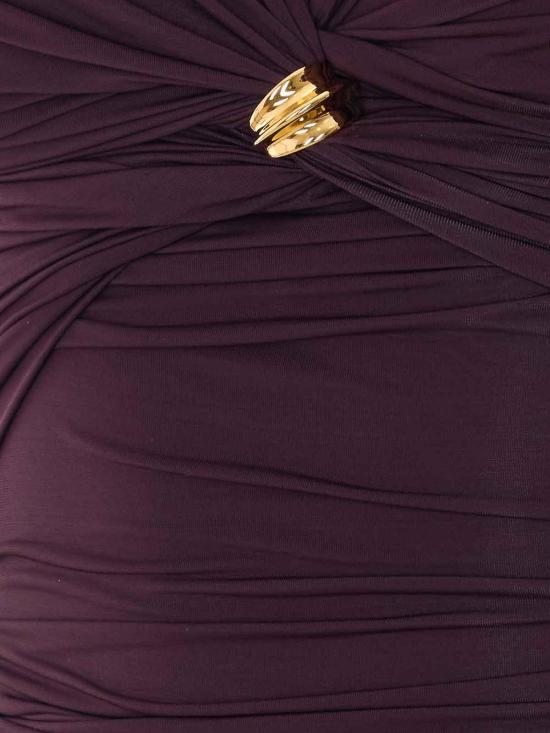 26SS 엘리자베타프랜치 긴팔 티셔츠 MD02962E2644 Burgundy - ELISABETTA FRANCHI